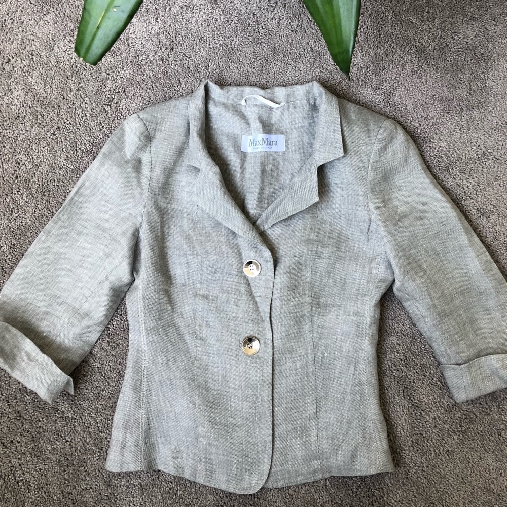 MaxMara linen grey jacket